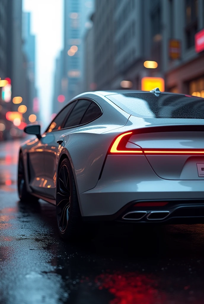 Business Electric sedan back light