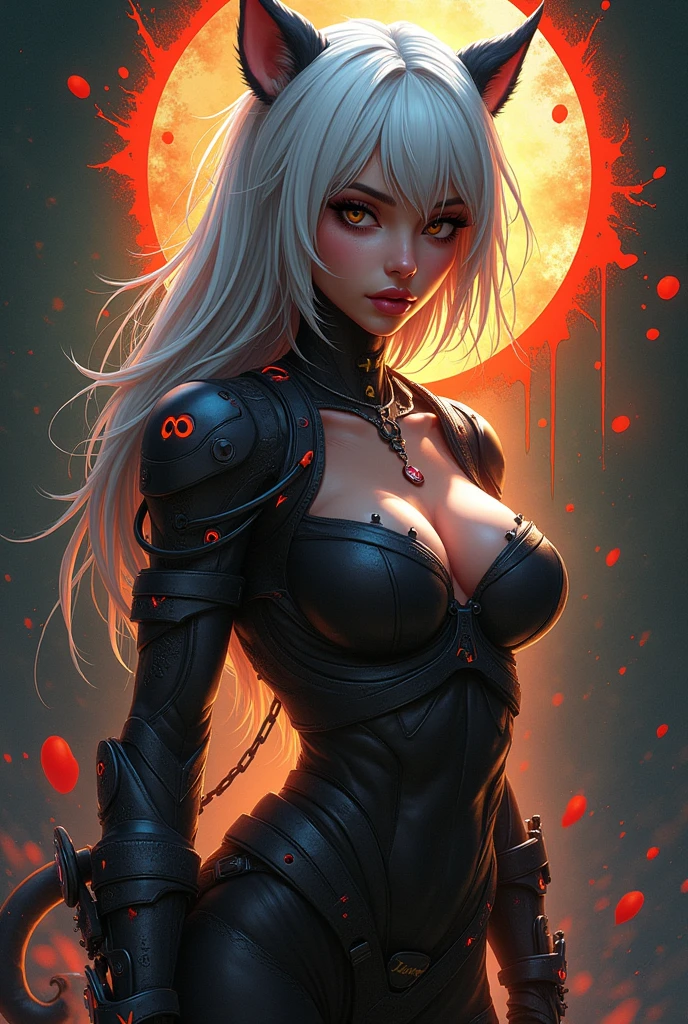 splash art, a quirky liquid portrait of a hauntingly beautiful dark werewolf woman, splash style of paint, Pixar style, Halloween colors, hyper detailed intricately detailed, fantastical, intricate detail, splash screen, liquid, gooey, slime, splashy, fantasy, concept art, 8k resolution, masterpiece, melting, complex background, intricate detailed, dark colors, fantasy, concept art, digital art, intricate, oil on canvas, masterpiece, expert, insanely detailed, 4k resolution.8k, bodybuilder, Greg rutkowski, fluffy wolf, portrait,
bionic prostheses, gothic, cyberpunk, robocop, gamer, in headphones and cap, baseball cap different color,
tattoos, hairy body, women with short and long white hair, attractive beauty,
works by Greg Rutkowski, elegance, dynamic lighting, spectacular lighting, high detail,
digital coloring, 8k, erotica with a clear focus, big tits, porn models, stripper, full face, Scifi armor, Pouting lips, Seductive, Ebony
without underwear, full height, various hairstyles, bust, Phosphorus, Bright colors, Micro Bikinis,
Thongs, Futurism, iron chest, iron tits, The iron bust
