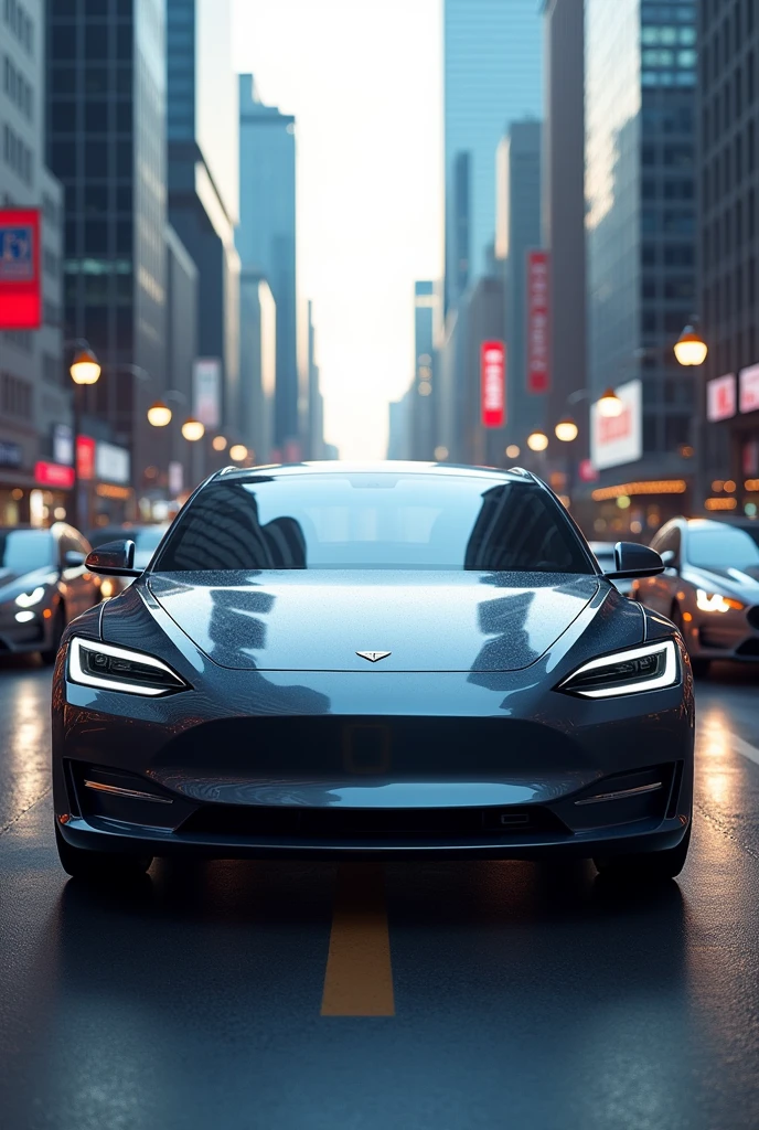Business electric sedan