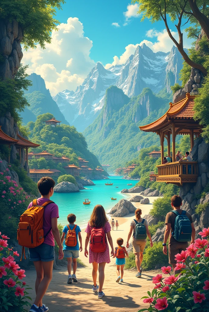 Create memories one destination at a time tour and travel advertisement 