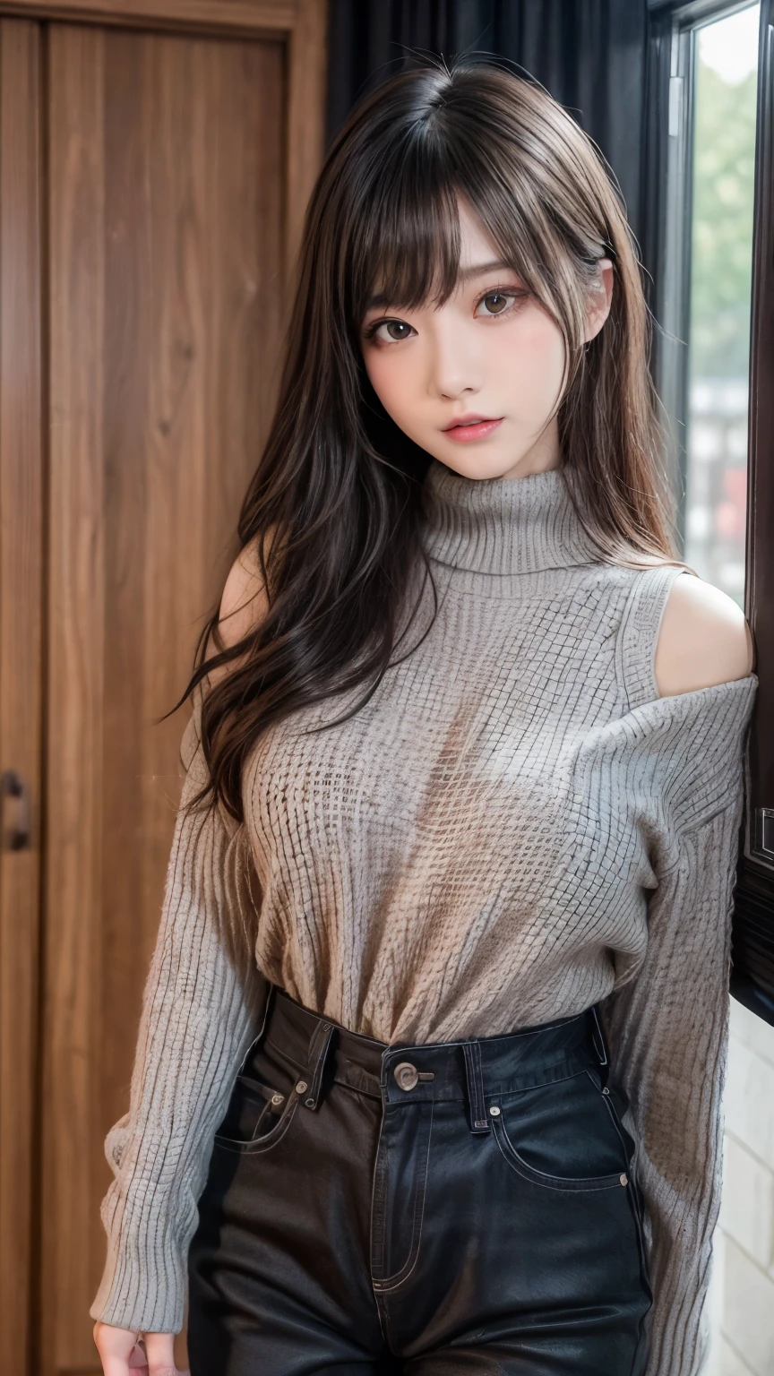 (最高qualityのディテール)、Realistic、8K Ultra HD、High resolution、(One Girl:1.2),(Glasses、Fatal Beauty,Attractive beauty) ,(A supple and powerful physique),(Sensual charm),(Mysterious charm:1.1),(Big Breasts、Fascinatingシルエット),The 超detailedな、高qualityのテクスチャ、複雑なdetailed、detailed、非常にdetailedなCG、高qualityの影、detailed 美しく繊細な顔、detailed 美しく繊細な目、Written boundary depth、Ray Tracing、20th Generation、Cute K-Pop Girls、(The Face of Ulzan in Korea)、Thin face、(Urzan-6500-v1.1:0.6)、PurerosFace_v1、Glowing Eyes、Perfect body、 Viewer Display、(最高qualityのディテール:1.2)、Realistic、8K Ultra HD、High resolution、Close-up of a woman, Realistic rendering, 8k artistic german bokeh, Fascinating, Real Girls, Gurwitz, Gurwitz-style artwork, Roleplay, Realistic 3D style, cgstation Popular Topics,, 8K Portrait Rendering,(truth,truth:1.4),(Sparkling eyes girl:1.2)、Best image quality, 最高quality, Realistic, 超detailedな, Realistic, 4K 8K Ultra HD Full Color RAW Photos, Fujifilm(Medium format), Hasselblad, Carl Zeiss, Incredible dynamic range photography(utility_art:Smooth-768:1.1),High resolution, High pixel count, 明確なdetailed, Clear images, Natural color reproduction, Noise Reduction, High fidelity, quality, Software Improvements, Upscaling, Optimized Algorithms, Professional-level retouching,
1. Oversized coat:
The coat is、Choose an oversized design that covers from shoulders to knees.。Color is classic navy or black、or warm khaki or beige, hang on.、Choose colors that match the season。
2. Knitted sweater or turtleneck:
To protect yourself from the cold、Knitted sweater or turtleneckを選択してください。Match the texture and color of the knit to the coat.。
3. Wide leg pants:
For pants, Choose a wide-leg design、Combines ease of movement and style。Denim in dark tones or black trousers will look good.。
4. Knee-high boots:
What is included in an oversized coat、足首からふくらはぎまでカバーするKnee-high bootsとの組み合わせ。Boots are black or dark brown and chic.、Gives a stylish impression。
5. accessories:
シンプルなゴールドまたはシルバーのaccessoriesを選択してください、Add elegance to your outfit。for example、Long necklaces and large earrings are recommended.。
6. Handbags:
Handbags、Choose a color that matches the tone of your outfit.。Shoulder bags and tote bags are convenient and stylish。
7. Compensateと髪型:
Compensate, Choose natural colors that flatter your skin。Wavy Hair、By creating loose curls、Appeal to softness。