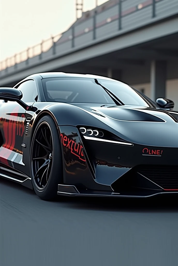 the writing NEXT_107 on the car Evolution 8 is very cool