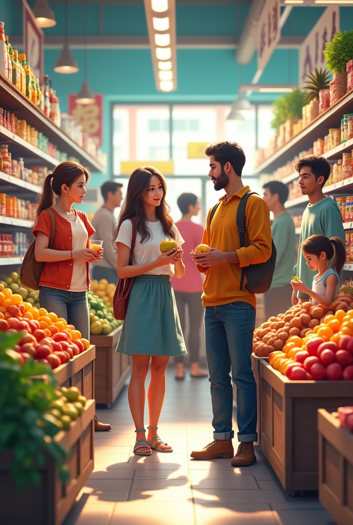 Supermarket together