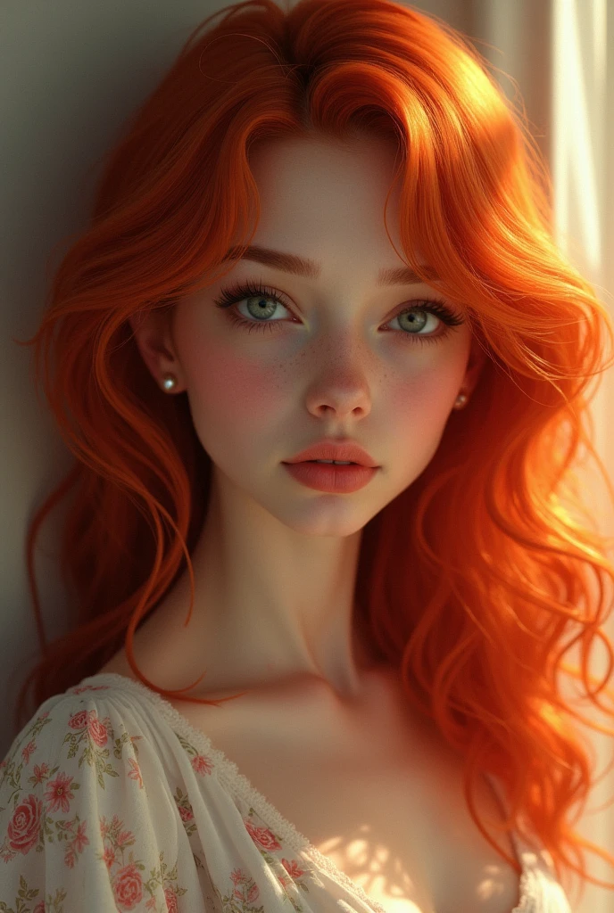Girl in red hair