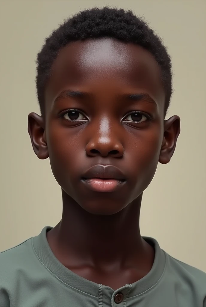 Senegalese ,slightly flat nose ,a little muscular.
