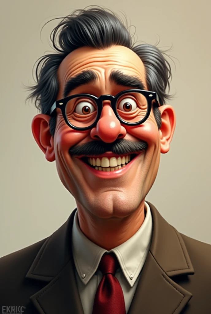 Don Ramón with black lens glasses