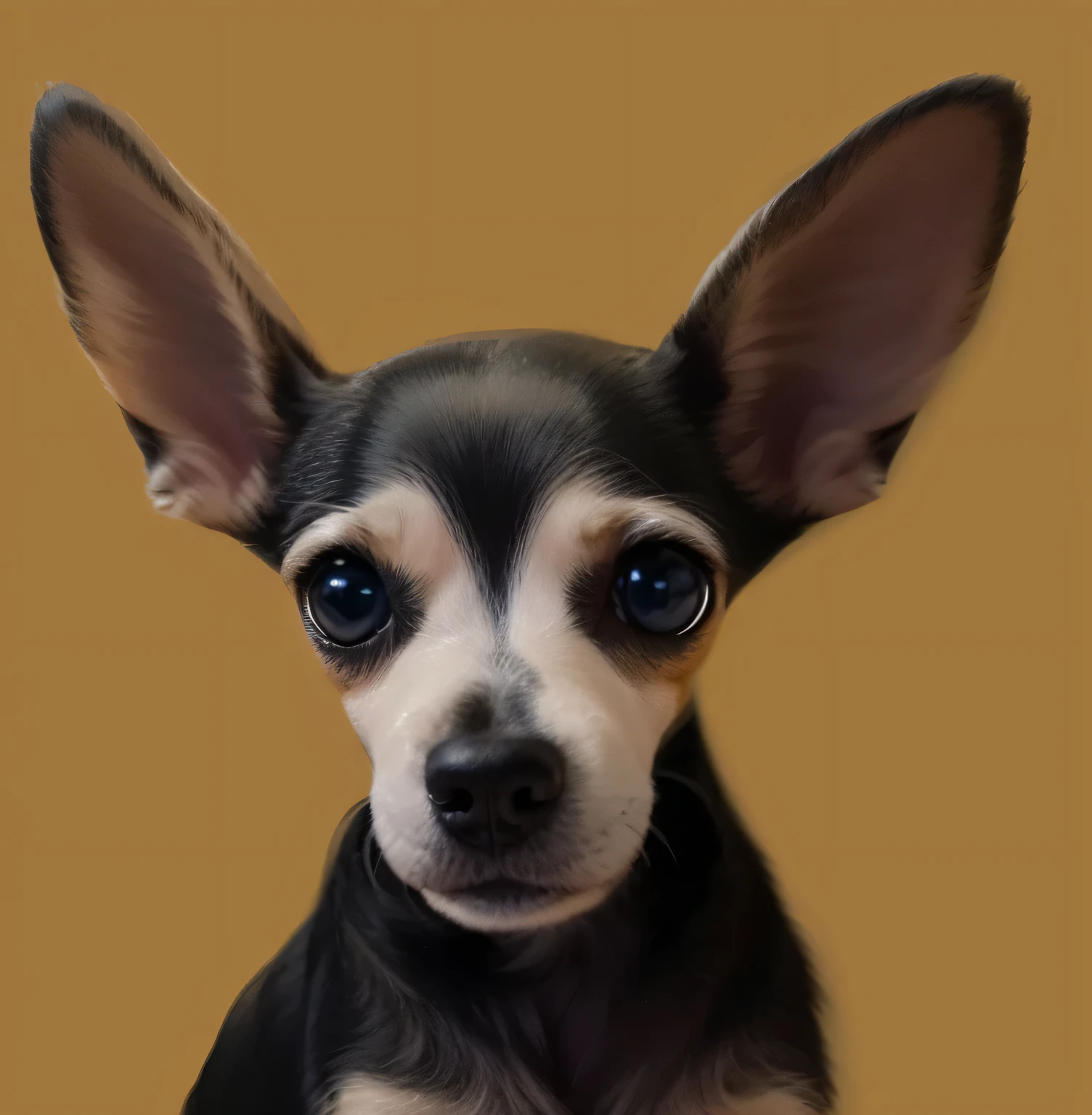 a very cute furry dog, hairs drawn like cartoon, perfectly drawn eyes, eyes like a cartoon drawing, beautiful eyes, perfect eyes, she is very happy, she is smiling, the image is very detailed