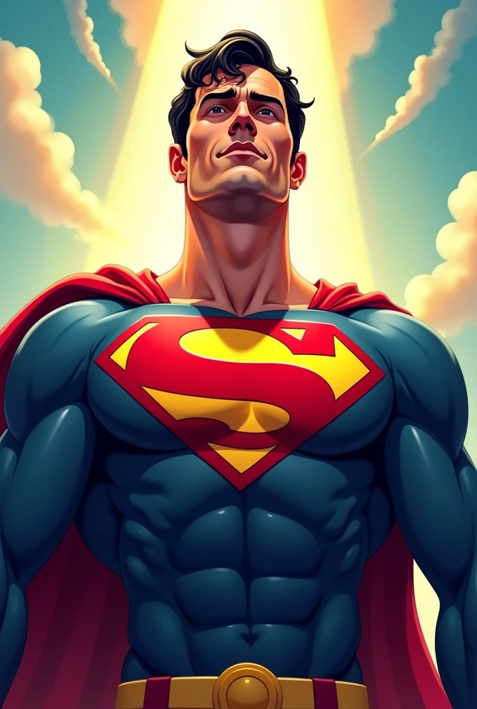 create image with the phrase my super dad using superman's shield