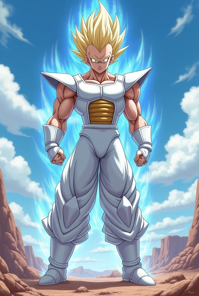 Dragon Ball vegita white