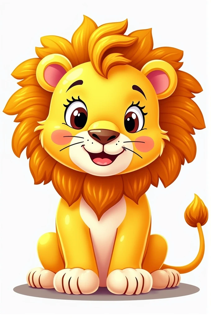Make me a lion for children to colour in.