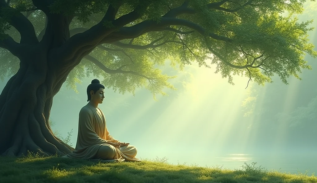 Buddha was meditating under the tree