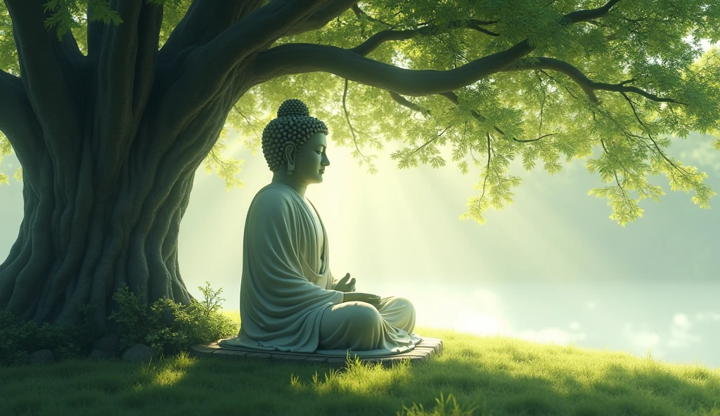 Buddha was meditating under the tree