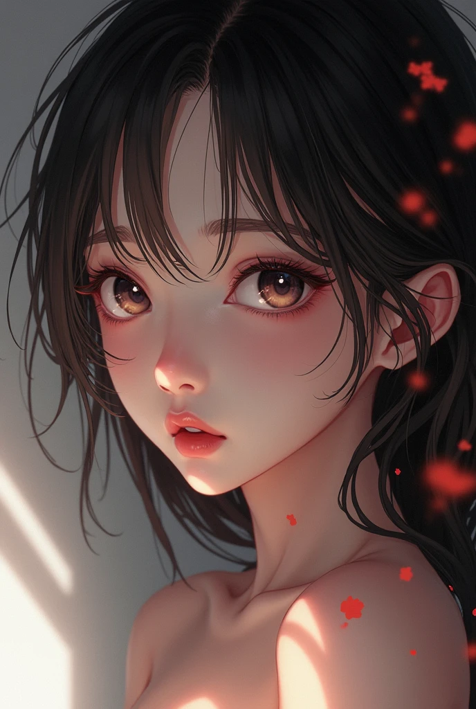 Beautiful face，Completely naked，20-year-old，woman，Japanese，Demon Slayer style，もっとCompletely naked，Hu Die Ren