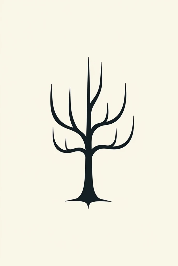 A tree with 6 branches,Each branch has a distance up and down,2d