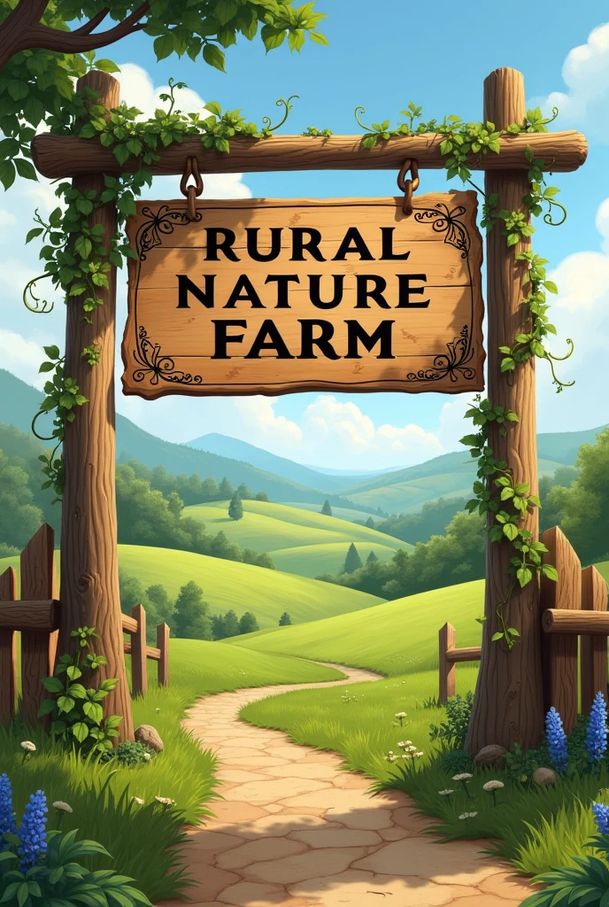 A dairy farm sign with the name Rural Nature Farm