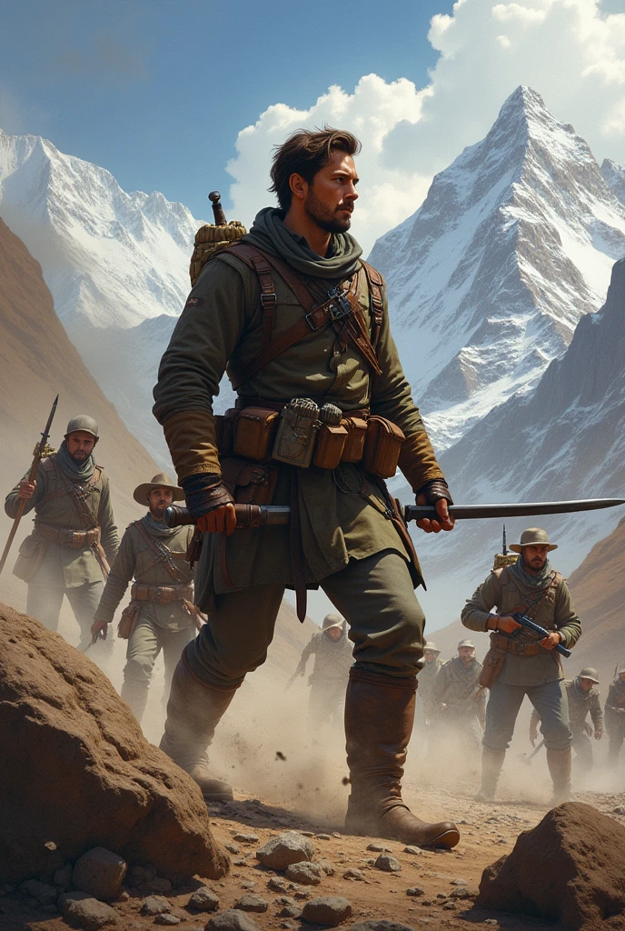 Sam Martin fighting in the Battle of the Andes