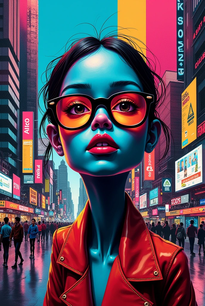 Make a pop art , whose proposal is to break down any barrier between art and life that technology has created in big cities.
