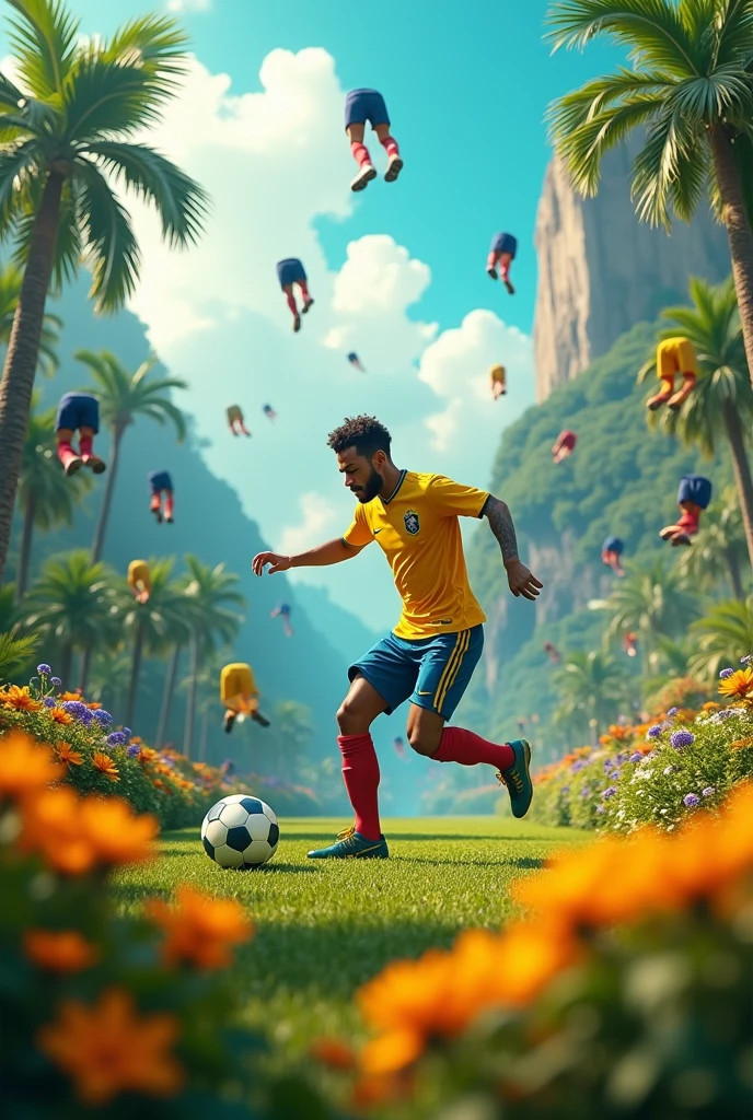 NEYMAR AESTETHIC IN PARADISE FULL OF PANTS PLAYING THE JOGO BONITO