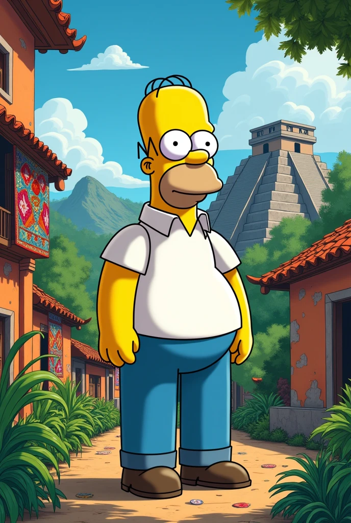 Homer Simpson in Guatemala