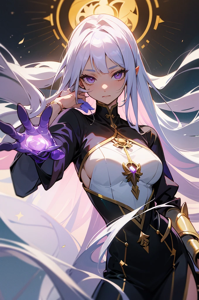 According to Makoto, Naia has perfectly balanced appearance. She has long white hair that shines like a star, smooth porcelain-like brown skin and amethyst-like eyes. Naia is a arrogant, talkative, playful goddess who like freedoms and pleasures. Her personality is opposite to Althena. According to Furiae, she is a useless goddess. She doesn't seem to care about Divinity World Rules. Naia will freely intervent to the Mortal Realm if she want. oddess of Moon Naia. She is a Outer Goddess, who has been sent as an envoy (or hostage) to avoid any conflicts by Outer Gods. She is also the most mysterious character in Weakest Mage.