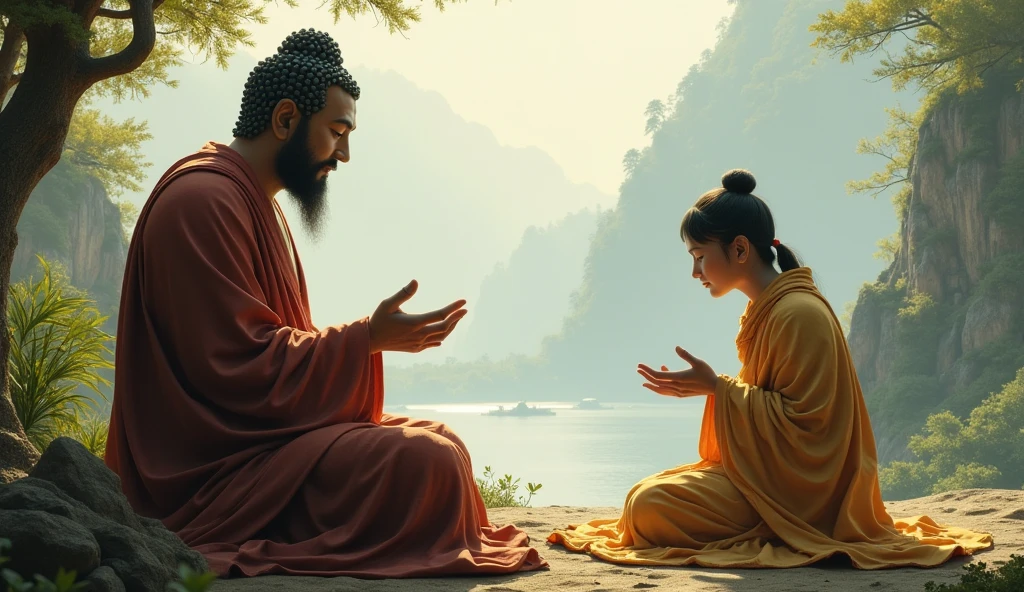 Disciple apologized to buddha