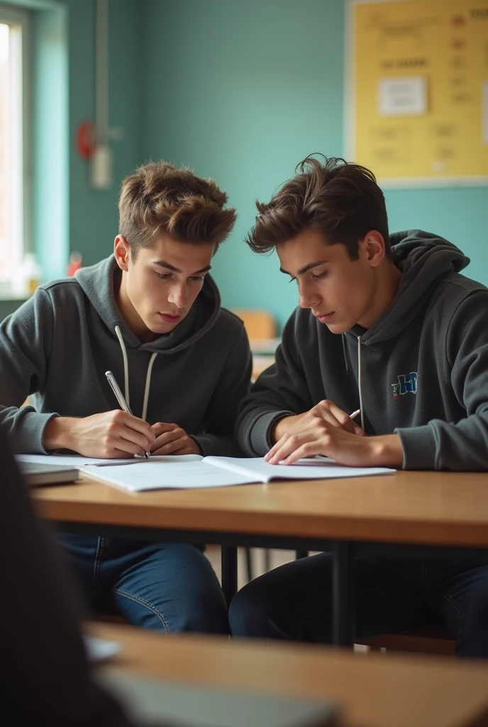 2 teenage boys fucking in the classroom

