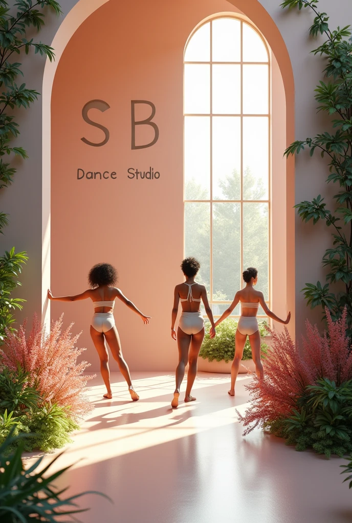 You can create an image of a dance academy called SB something aesthetic