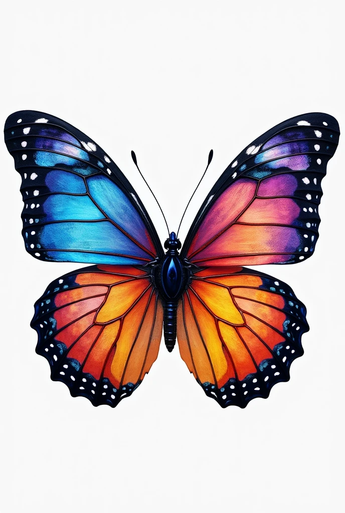 Butterfly full color ,png