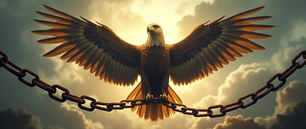 eagle breaking chains
