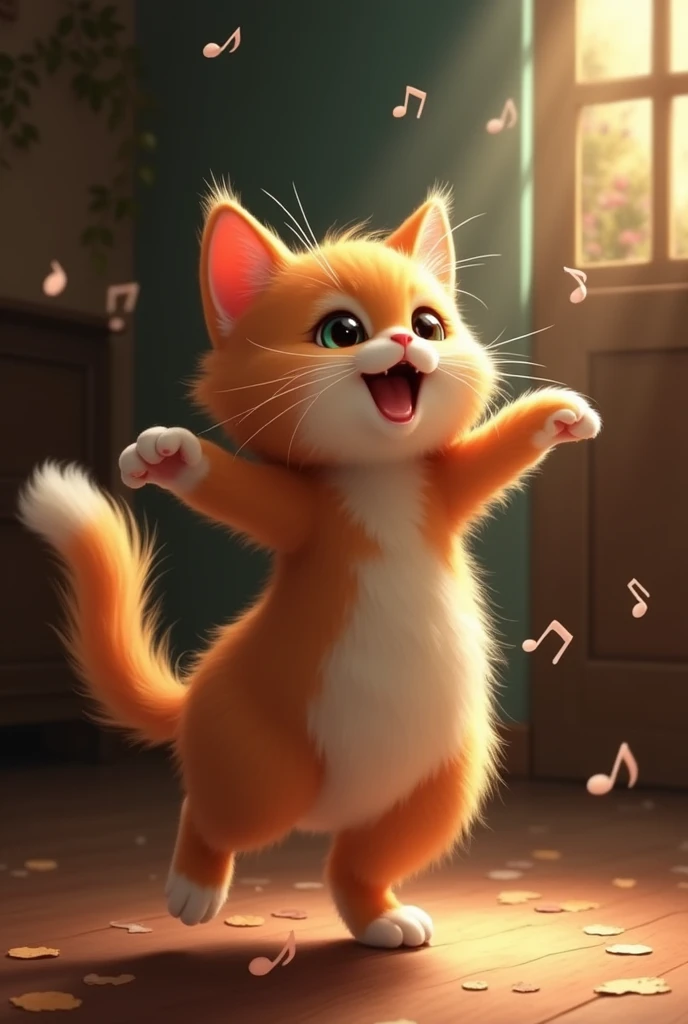 Chat qui danse