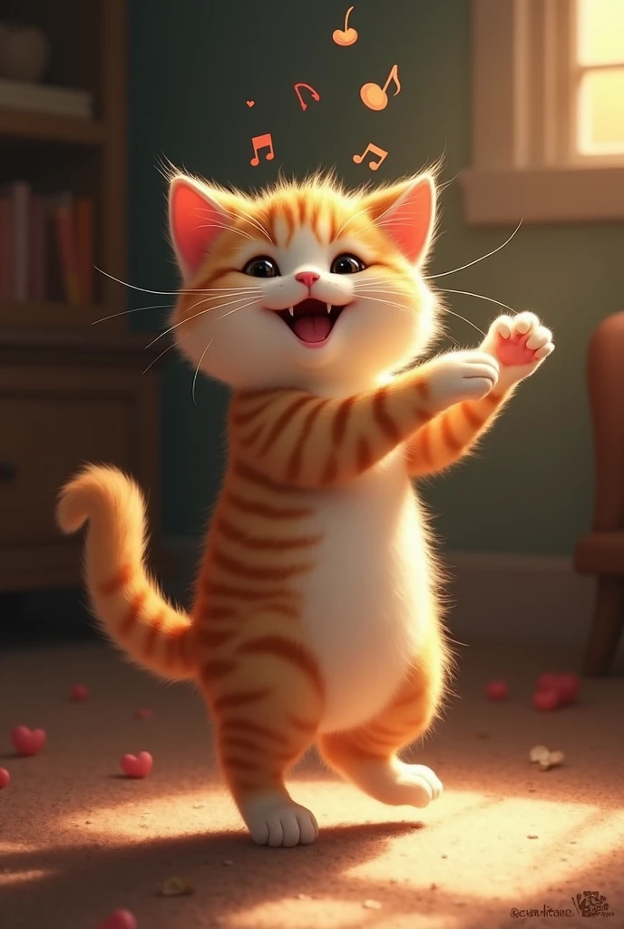 Chat qui danse