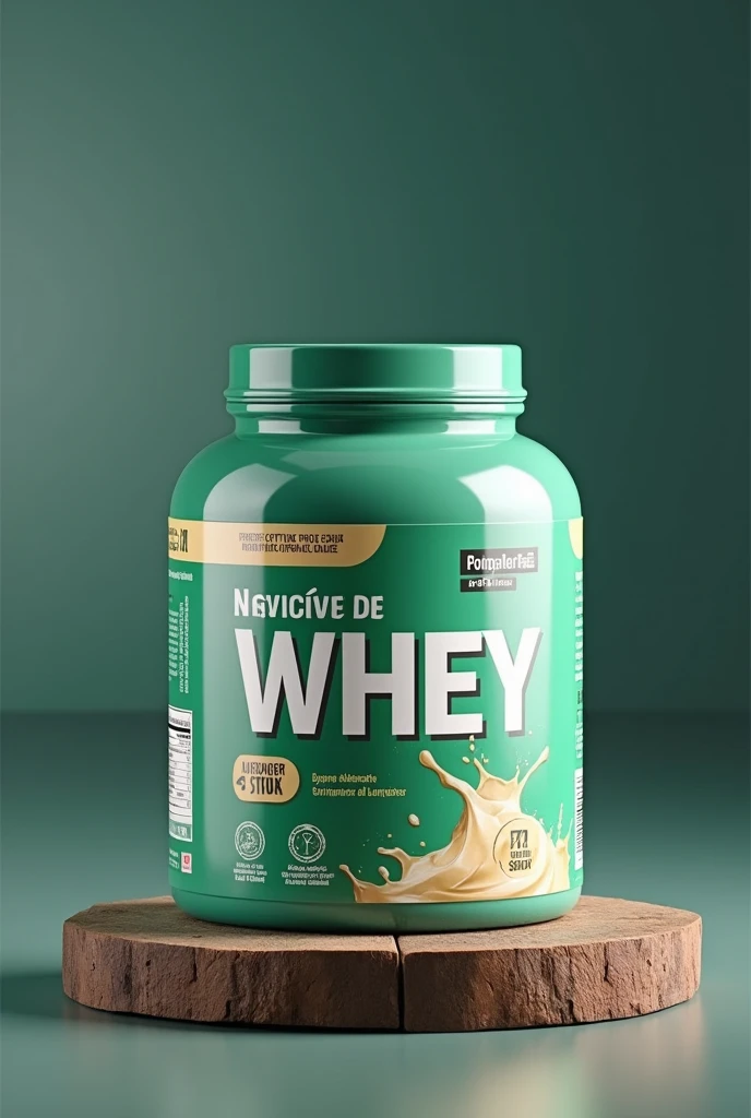 Crie um adesivo de whey protein 