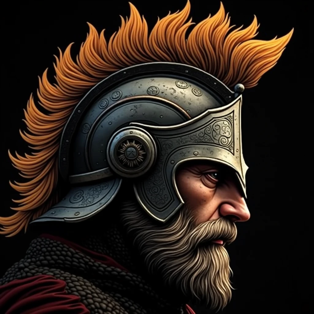 Don't change this picture shape. But you can change colors and i want head of knight and beard
