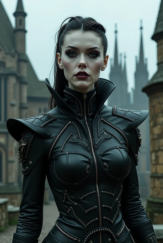 Gothic woman dressed as 2024