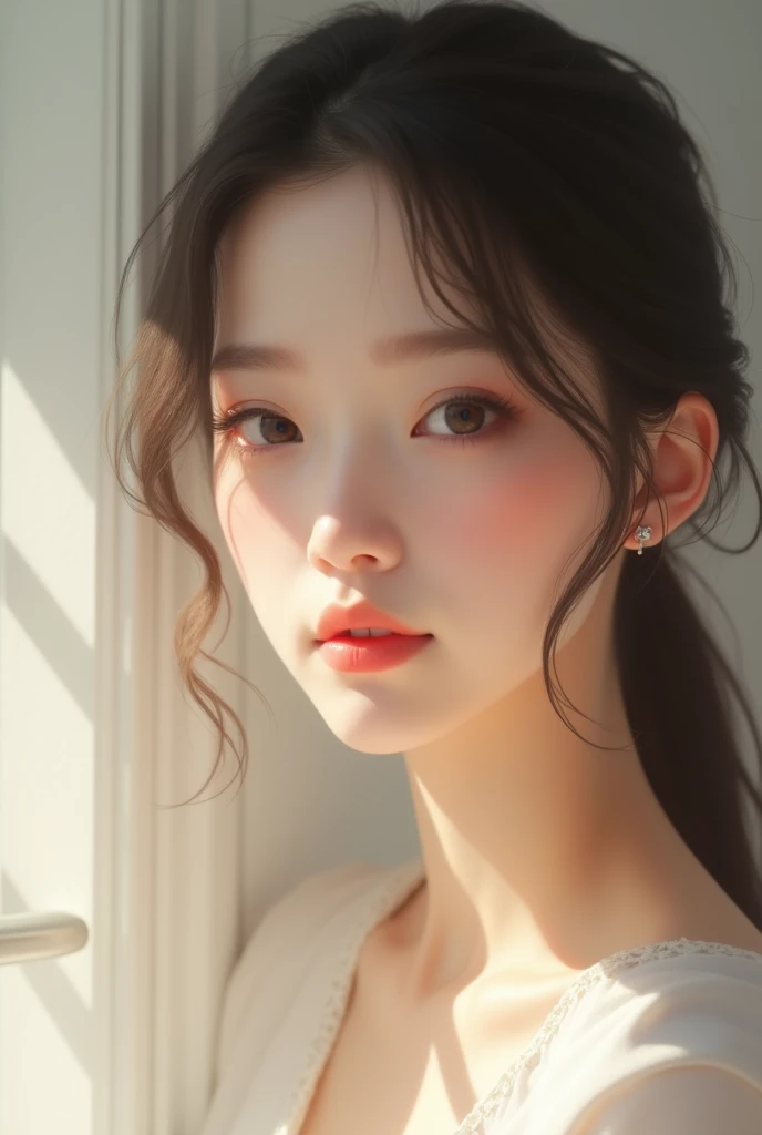 woman heart shaped face with eyebrows with a soft and natural arch maintain uniform thickness throughout the arch