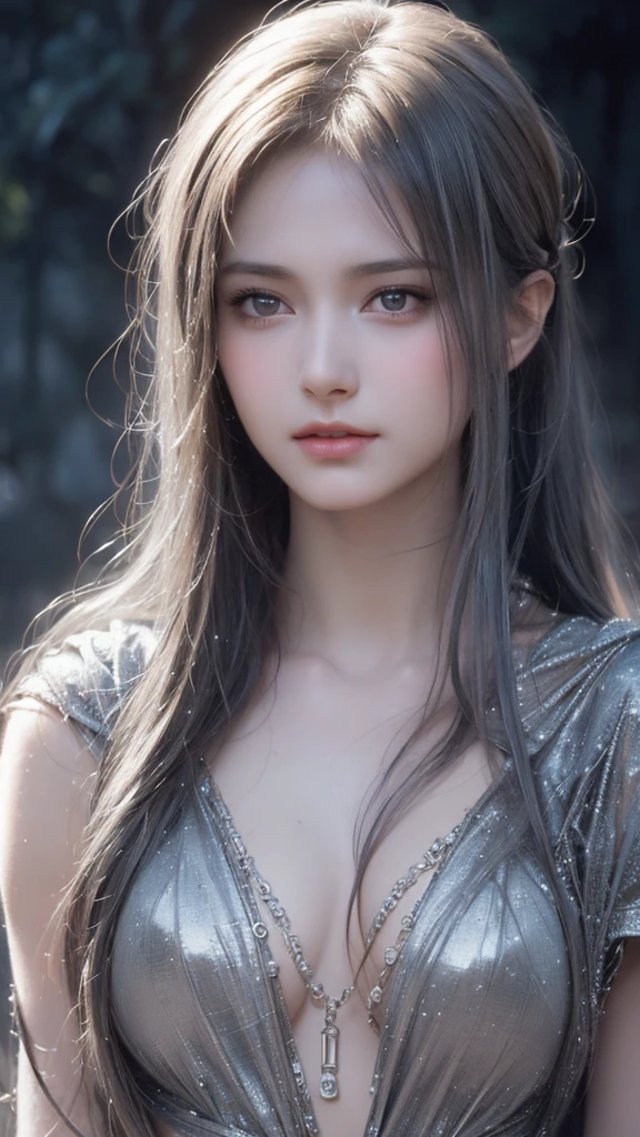 Luis Royo(Luis Royo)A stunning masterpiece, The image of a beautiful, sparkling girl is depicted with the highest level of realism.., natural skin texture. This surreal portrait captures the essence of youth and beauty..,