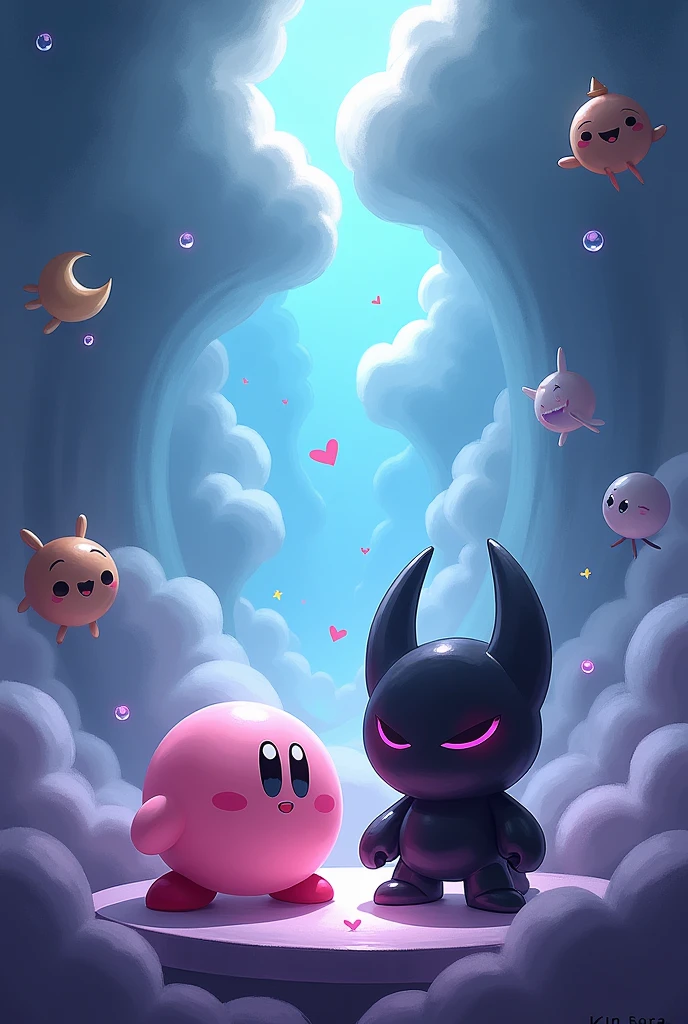You can create an image of Kirby and Hollow Knight both together in a single stage