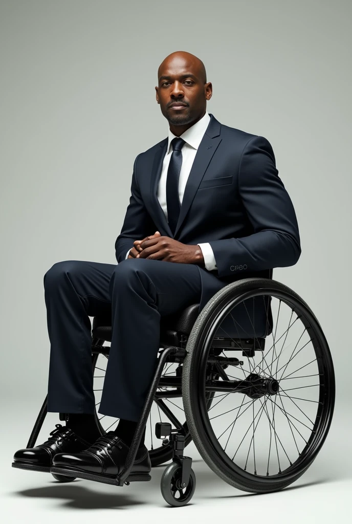 Create an image of Michael Jordan in a wheelchair