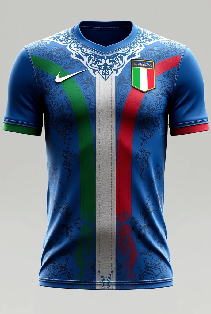 Create an Italy uniform with elements of Italian culture