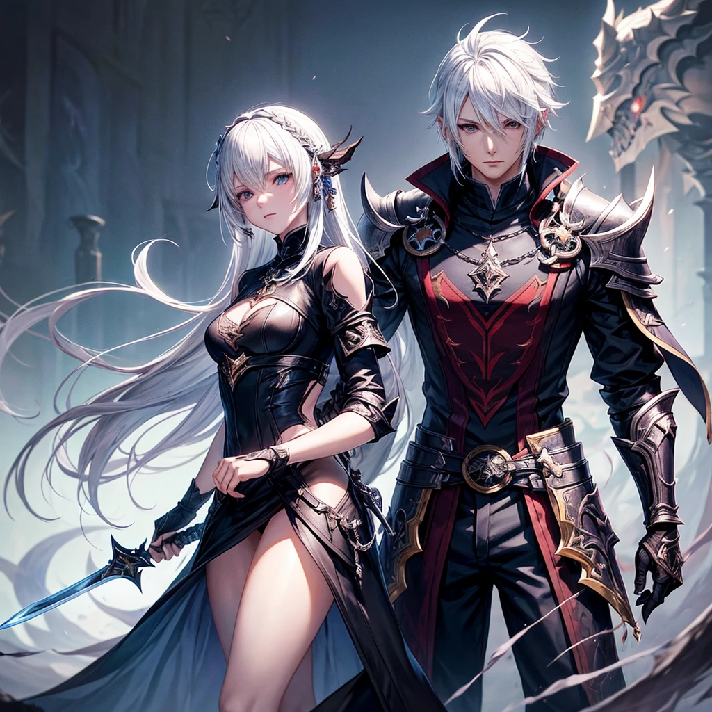 Anime style image of a final fantasy au ra man with white hair and black scales with scars on his face dressed in a knight outfit holding a sword., sacred waters in style of wlop, Portrait of Thancred, sacred waters, cerochan art, I was the point, highly detailed exquisite fanart, cerochan, casimir art, genshin impact keqing, from Shitao, Shadowverse style, son of sparda, au ra character, final fantasy au ra man