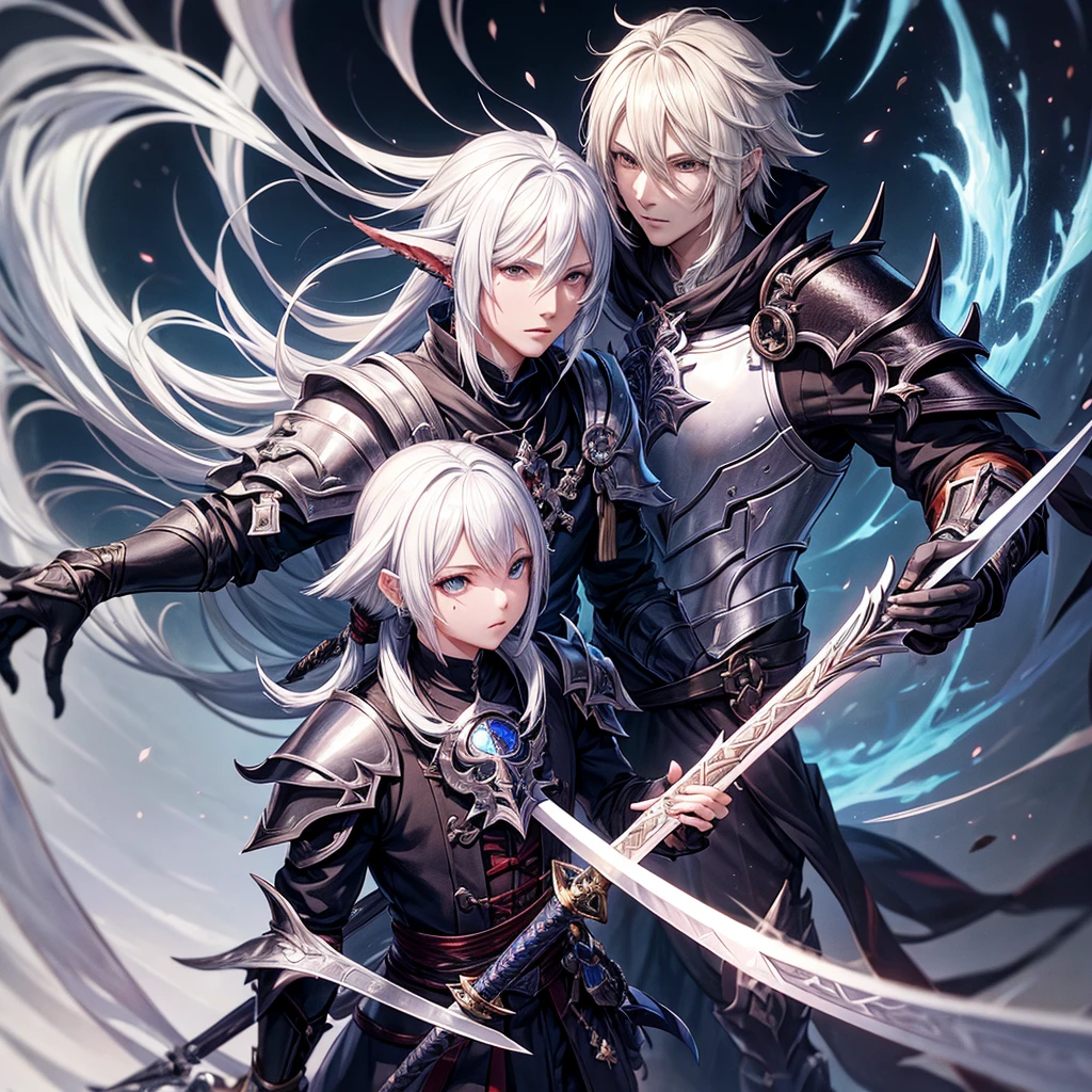 Anime style image of a final fantasy au ra man with white hair and black scales with scars on his face dressed in a knight outfit holding a sword., sacred waters in style of wlop, Portrait of Thancred, sacred waters, cerochan art, I was the point, highly detailed exquisite fanart, cerochan, casimir art, genshin impact keqing, from Shitao, Shadowverse style, son of sparda, au ra character, final fantasy au ra man