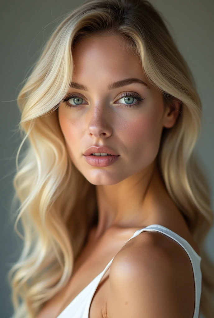 you will create for me a beautiful blonde woman who will be a model that you will then use for several images