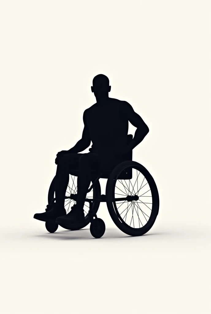 Create the Air Jordan logo but in a wheelchair