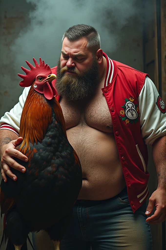 male focus, scott howl worshiping giant cock, Rooster Worship, to throw, red varsity jacket, Front view, wolf tail, expression of lust, half closed eyes, swollen penis glans, giant cock, big penis, venous penis, pubis, muscular chubby, body-builder, looking at the viewer, big ass, huge ass, hairy ass, musky, musk, vapor, detailed face, closeabove, torso view, back, BREAK score_9, score_8_above, score_7_above, score_6_above, score_5_above, score_4_above, classification_explicit

