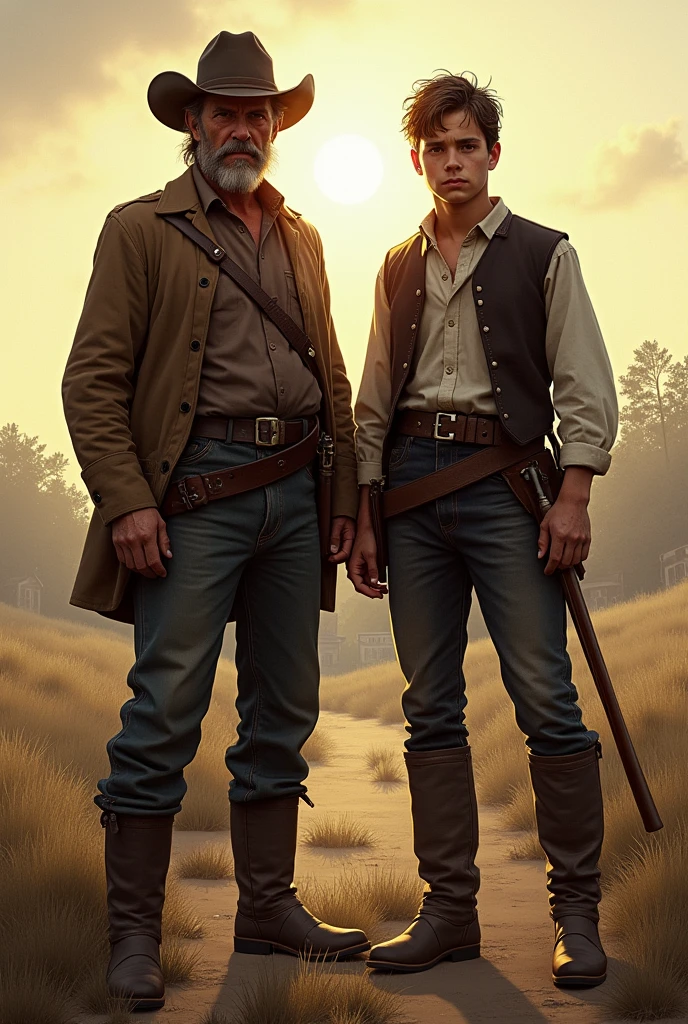 Generate me two American Texan Southern brothers during the Civil War