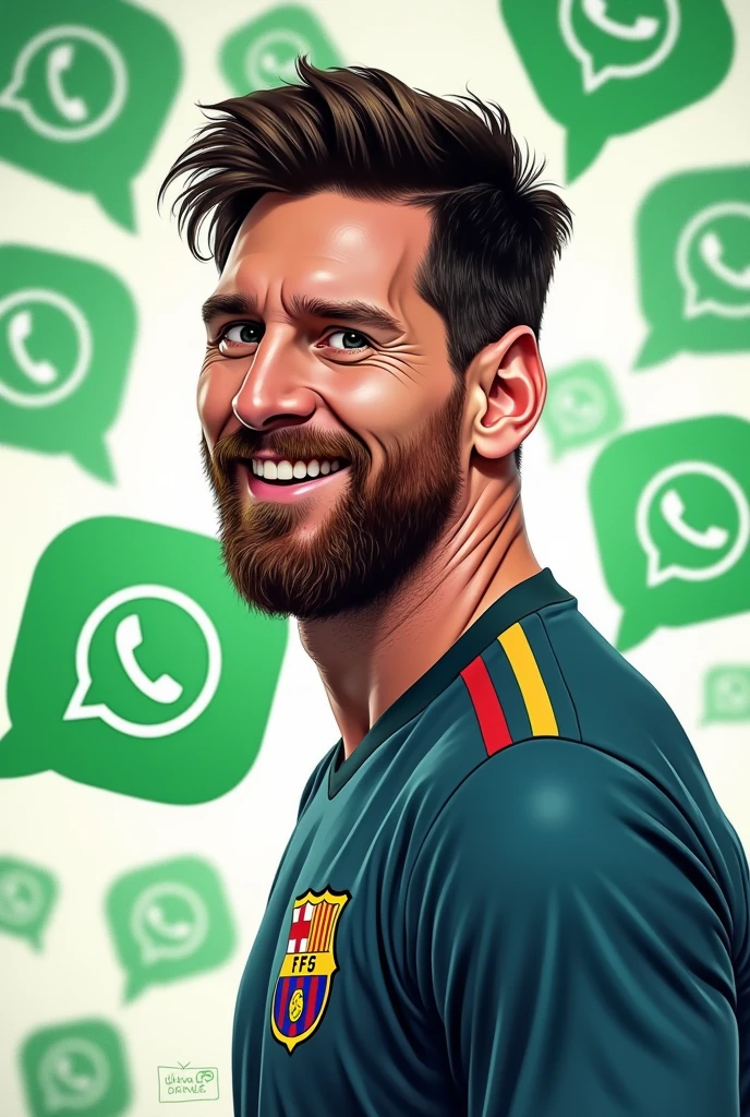 WhatsApp with messi