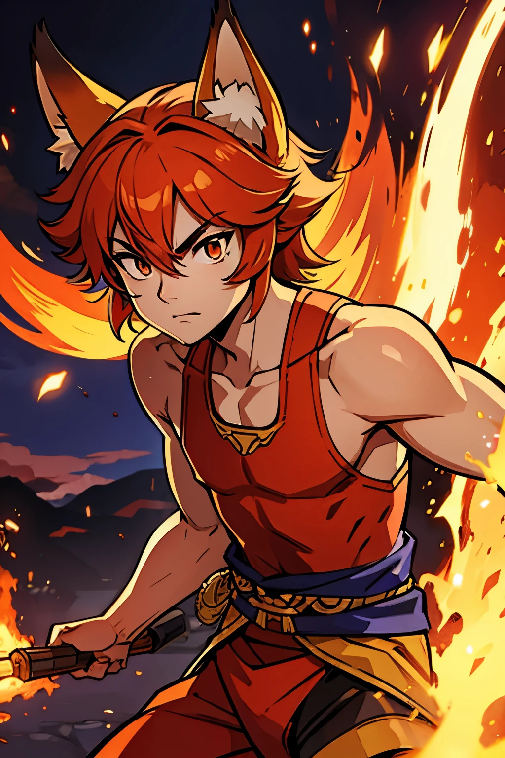 fox boy warrior