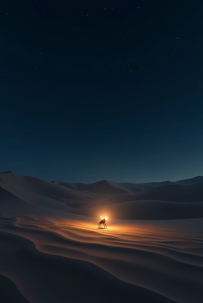 firefly in the desert night