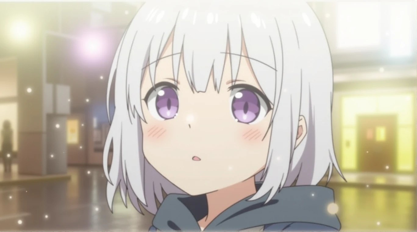 1 girl,city at night,rain,shelter,hands in pockets
