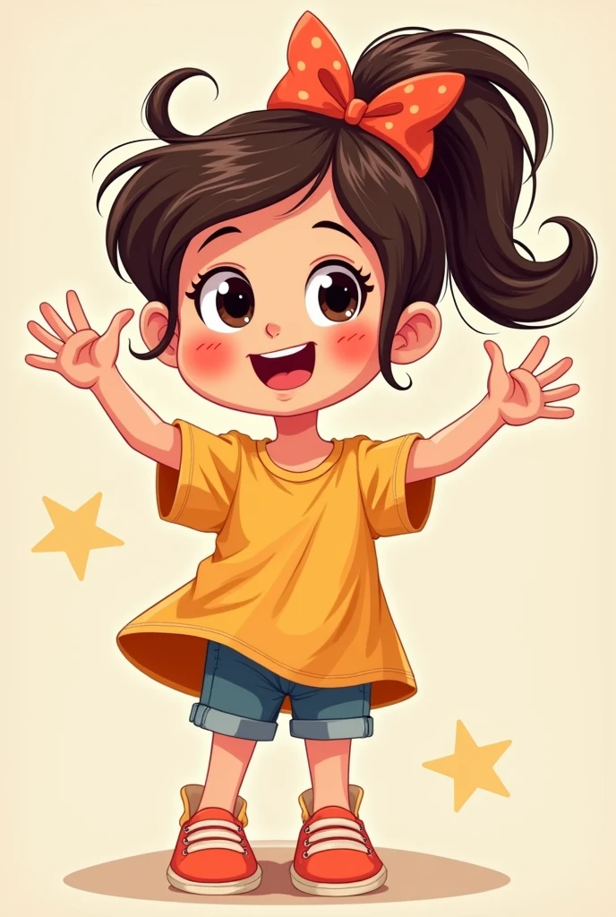 Cartoon character girl full size image 